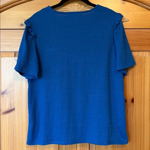 🌟HP🌟Nine West Ruffle Sleeve Top - Picture 5 of 8